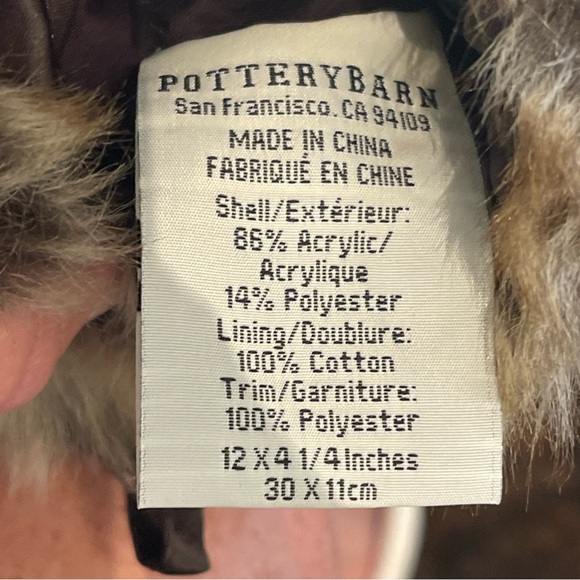 Pottery Barn Faux fur wine bag and carrier - Picture 2 of 5